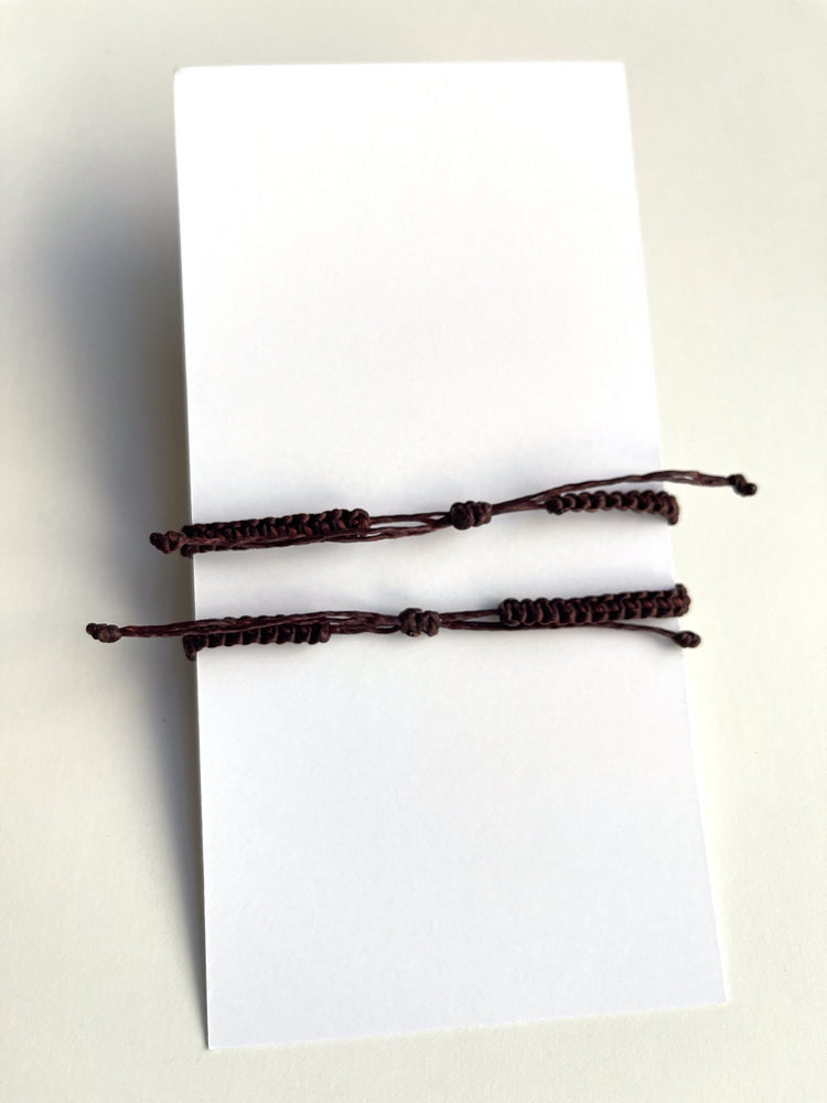 Back to School, Bracelets for Boys Girls, Mommy and Me, Matching Bracelets, Dark Brown, First Day of School