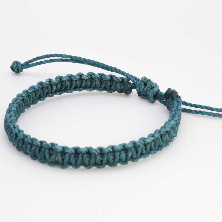 Teal Braided Awareness Bracelet