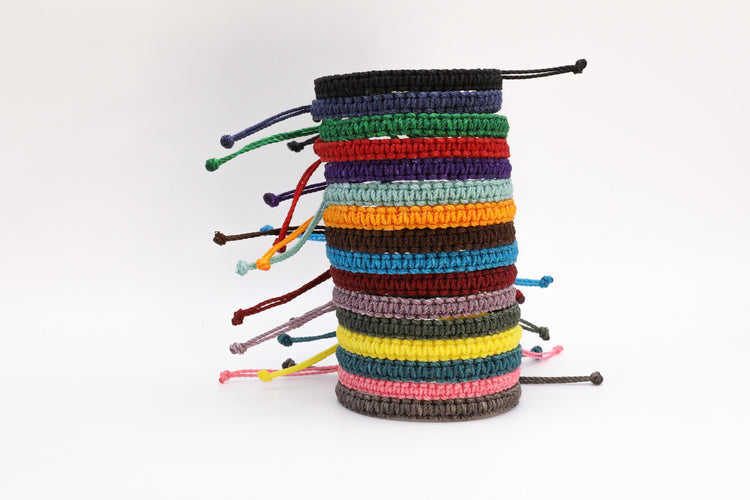 First Day Kindergarten Blue Rainbow, Matching Bracelets, Mommy and Me, Macrame Braided Wristbands, Adjustable, Waterproof by Gifts & Knots