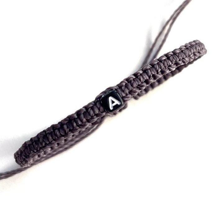 Bracelet with initial letter by Gifts and Knots