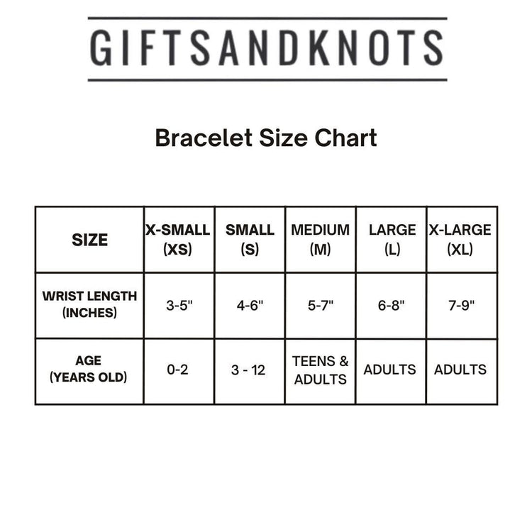 Bracelet sizes by Gifts and Knots