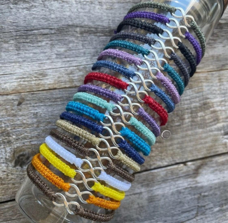 Infinity bracelet infinite charm bracelet by Gifts and Knots