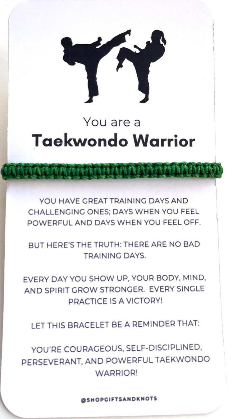 Taekwondo Belt Bracelet by Gifts & Knots