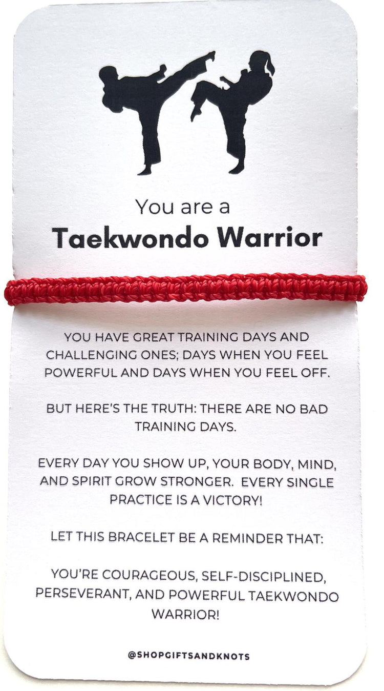 Taekwondo Belt Bracelet by Gifts & Knots