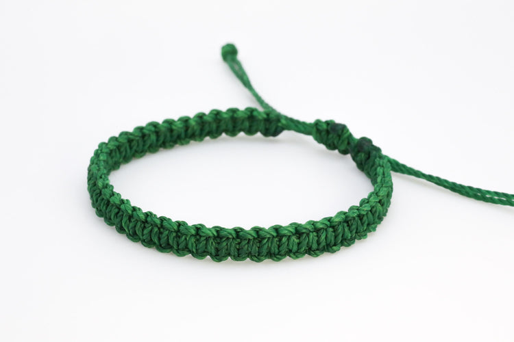 Green Bracelet, First Day Kindergarten Blue Rainbow, Matching Bracelets, Mommy and Me, Macrame Braided Wristbands, Adjustablr, Waterproof by Gifts & Knots