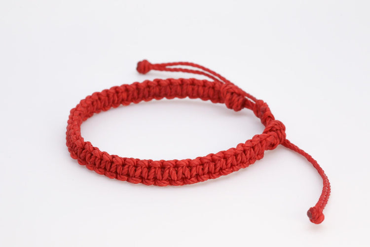 Red Bracelets, First Day Kindergarten Blue Rainbow, Matching Bracelets, Mommy and Me, Macrame Braided Wristbands, Adjustable, Waterproof by Gifts & Knots