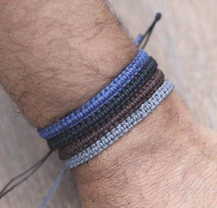 First Day Kindergarten Blue Rainbow, Matching Bracelets, Mommy and Me, Macrame Braided Wristbands, Adjustablr, Waterproof by Gifts & Knots