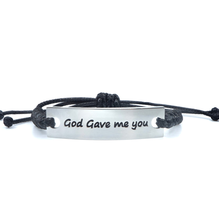 God Gave Me You Bracelet Unisex - Gifts & Knots