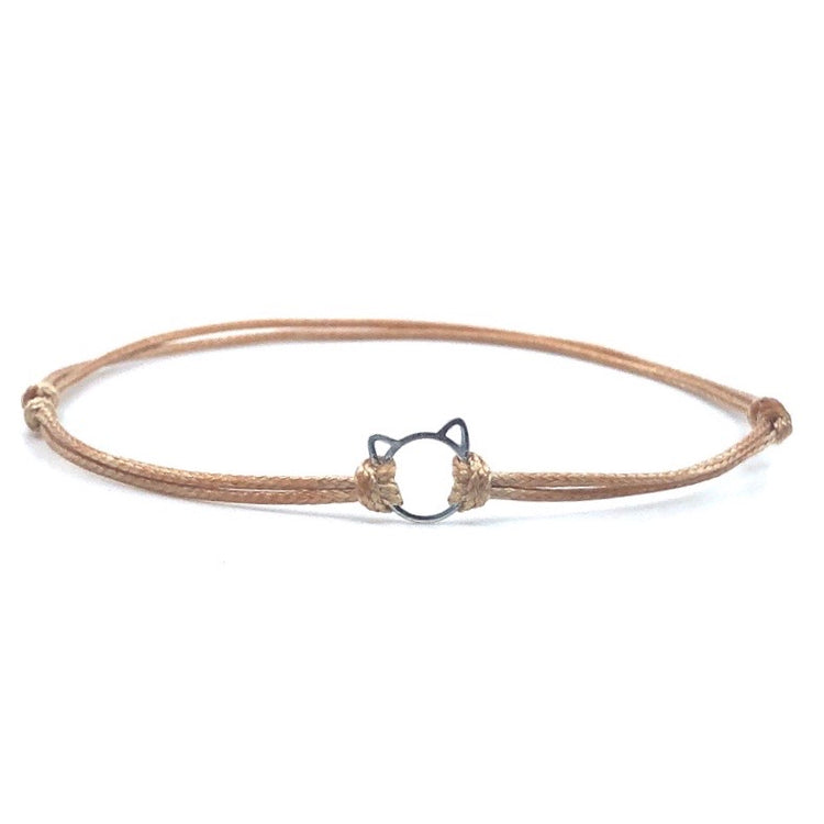 Sterling Silver Cat Anklet Bracelet - Gifts & Knots