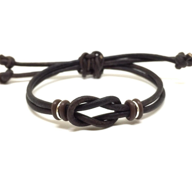 Celtic Knot Leather Bracelet - Gifts&Knots