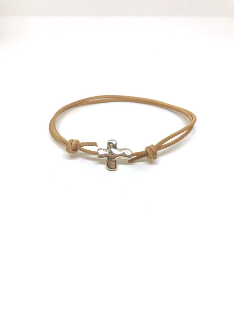 Baptism, First Communion Favors, 12 pcs, Christening Favors, Cross Bracelets, Unisex Favors, Leather Bracelets