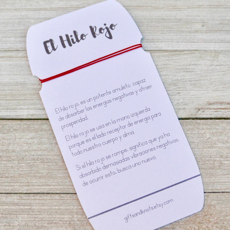 El Hilo Rojo, Red String Bracelet - Gifts&Knots