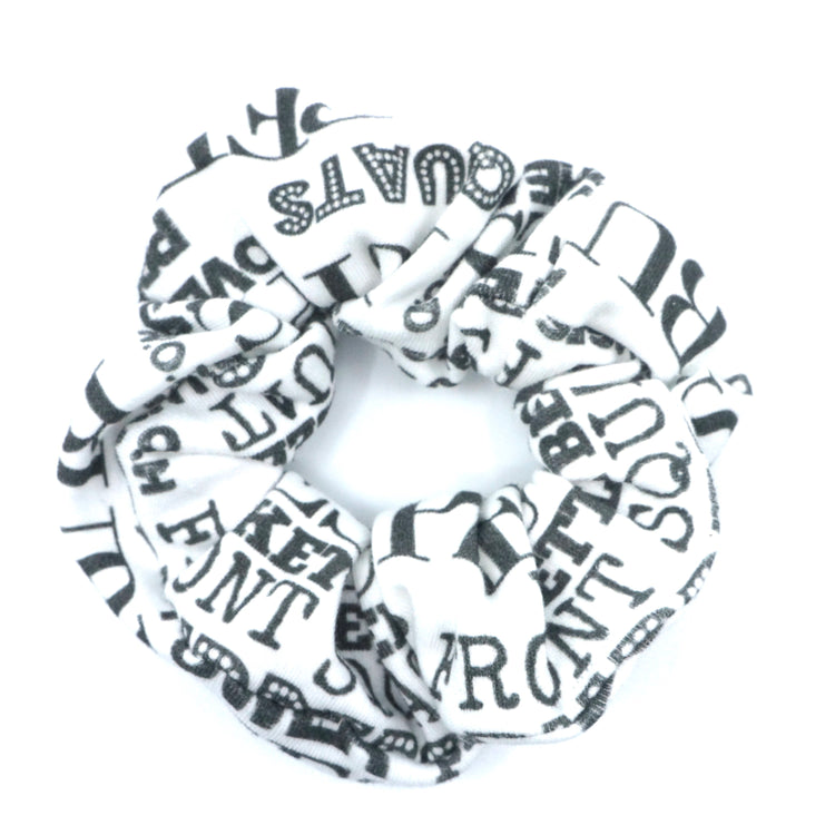 Crossfit Scrunchie Fitness White Hair Accesories Gift for Her Crossfit Lover Gift - Gifts & Knots