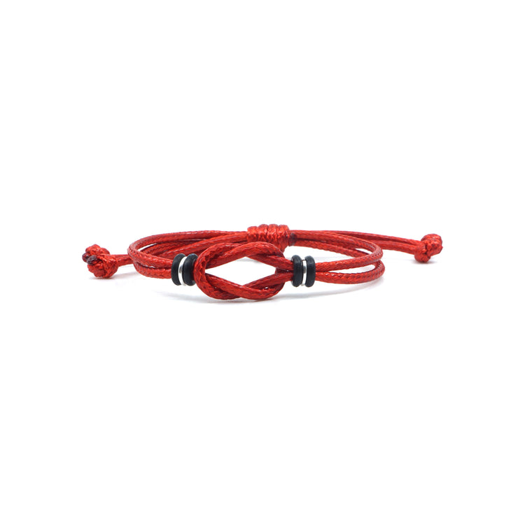 Celtic Knot Bracelet, Red Waxed Cord Bracelet, Boys Bracelet, Adjustable Bracelet, Infinity Bracelet, Unisex, Family Bracelets
