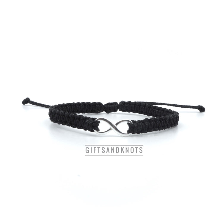 Infinity Solid Sterling Silver Bracelet Unisex