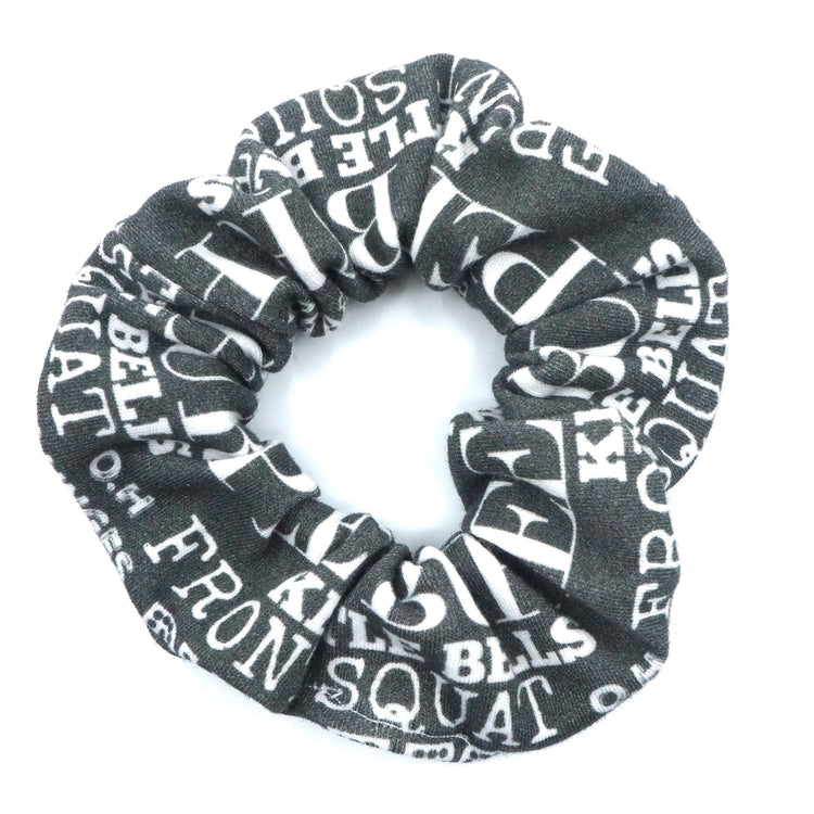 Crossfit Scrunchie Fitness Black Hair Accesories Gift for Her Crossfit Lover Gift - Gifts & Knots