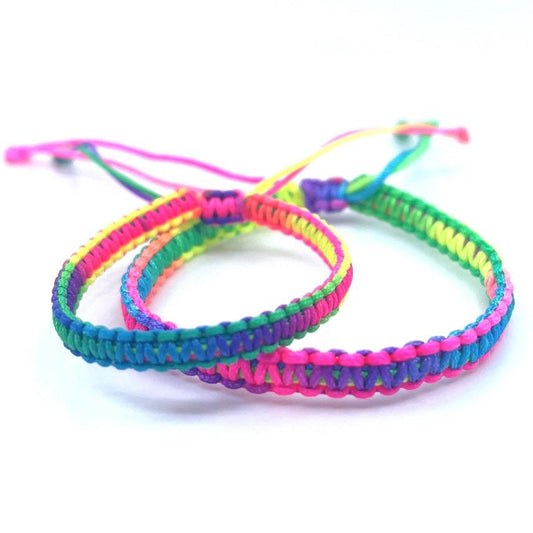 Father and Me Rainbow Matching Bracelet Set