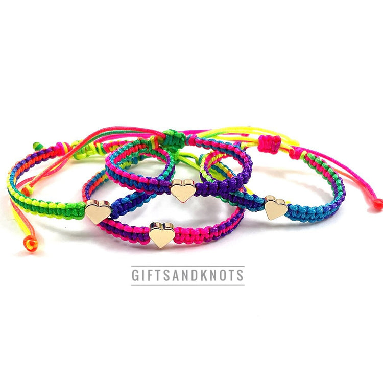 Family Colorful Macrame Matching Bracelets Waterproof