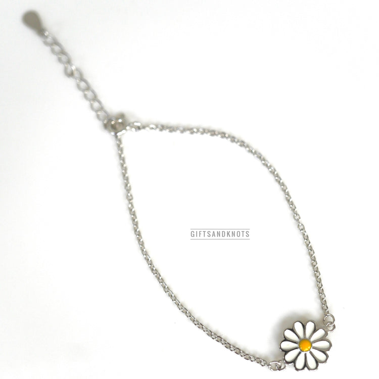 Sunflower Sterling Silver Bracelet