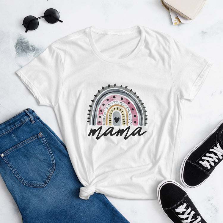 Mama Mothers Day Rainbow Women's short sleeve t-shirt