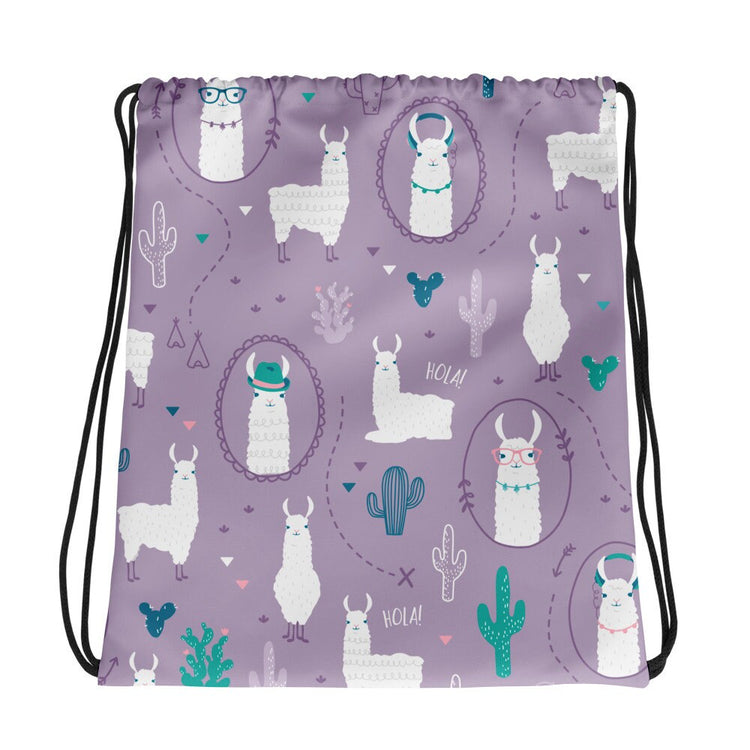 Llama Drawstring bag