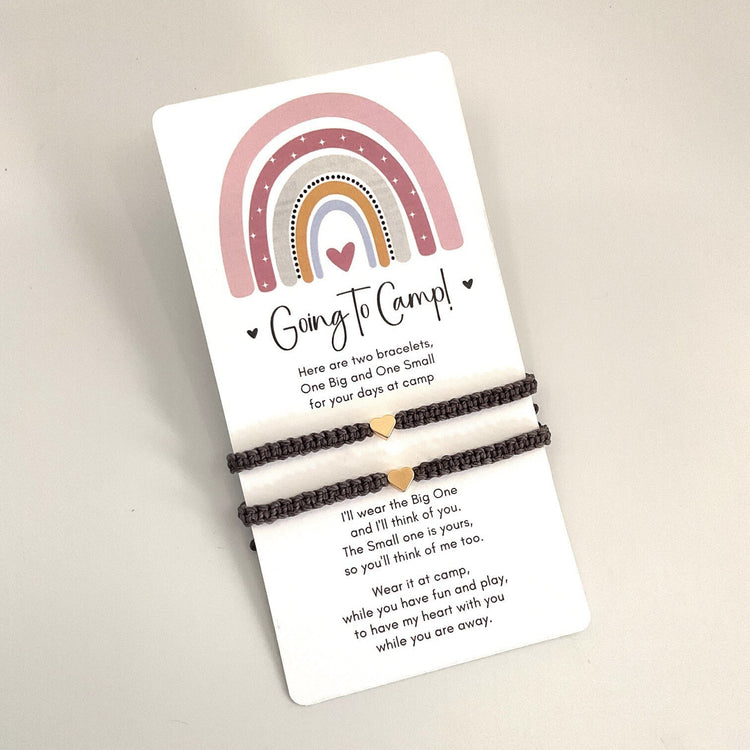 Sleep Away Camp Dark Gray Matching Bracelets