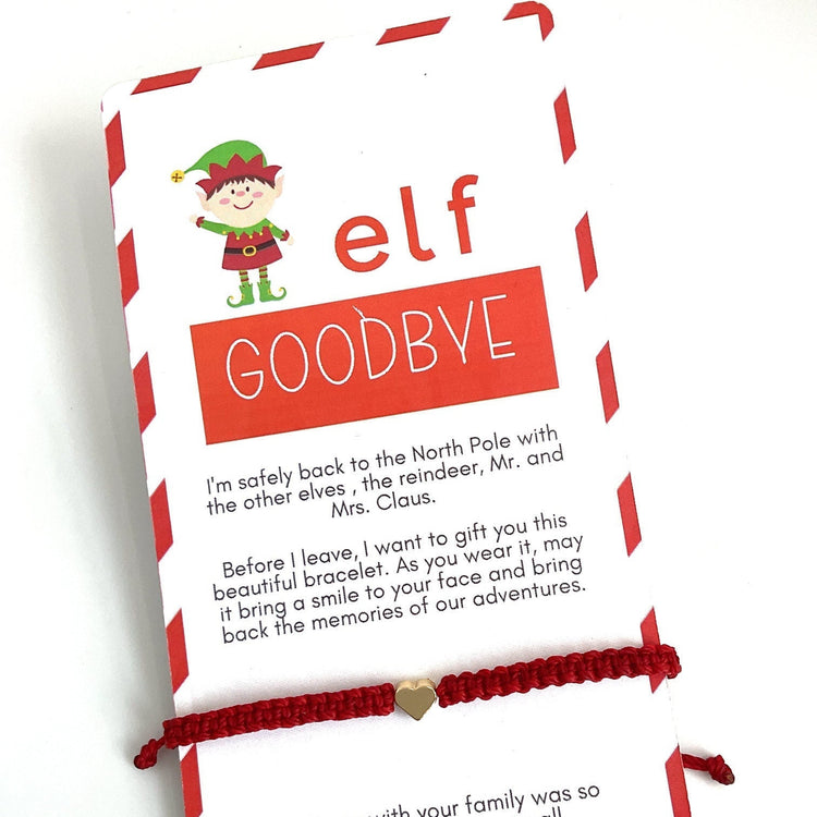Elf Goodbye Letter Poem Bracelet Christmas Santa Claus