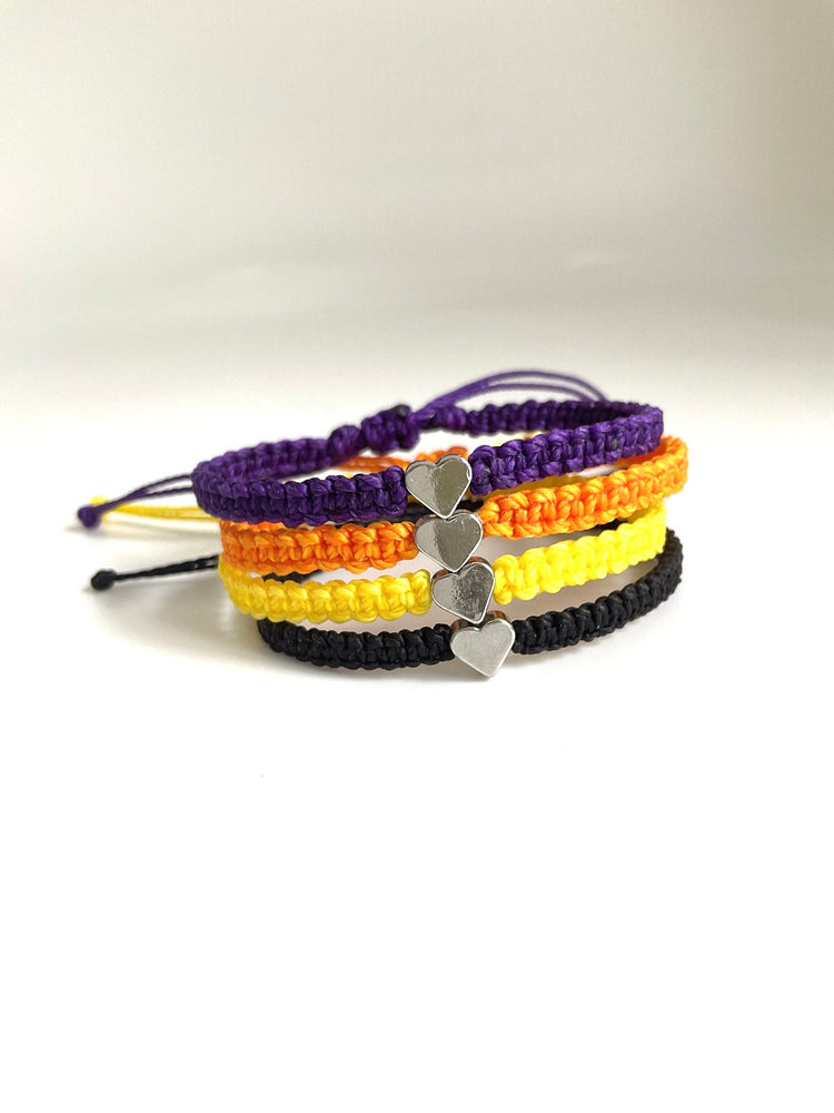 Halloween Silver Heart Bracelet Edition