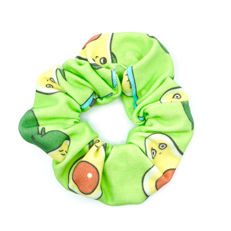 Avocado Yoga Kawaii Scrunchie
