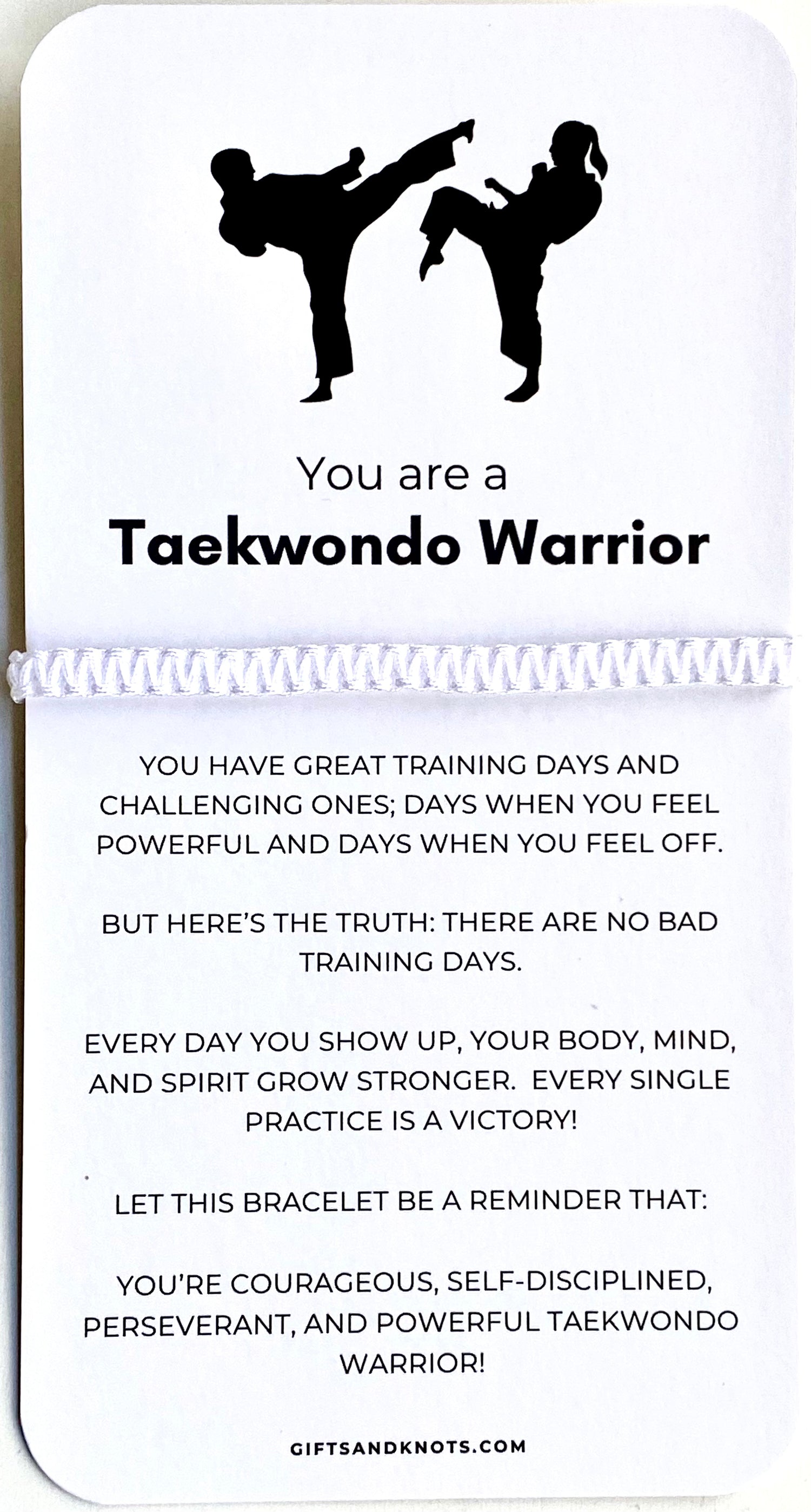 Parks Taekwondo Bracelet & Card Set - Plantation - Pickup - Gifts & Knots
