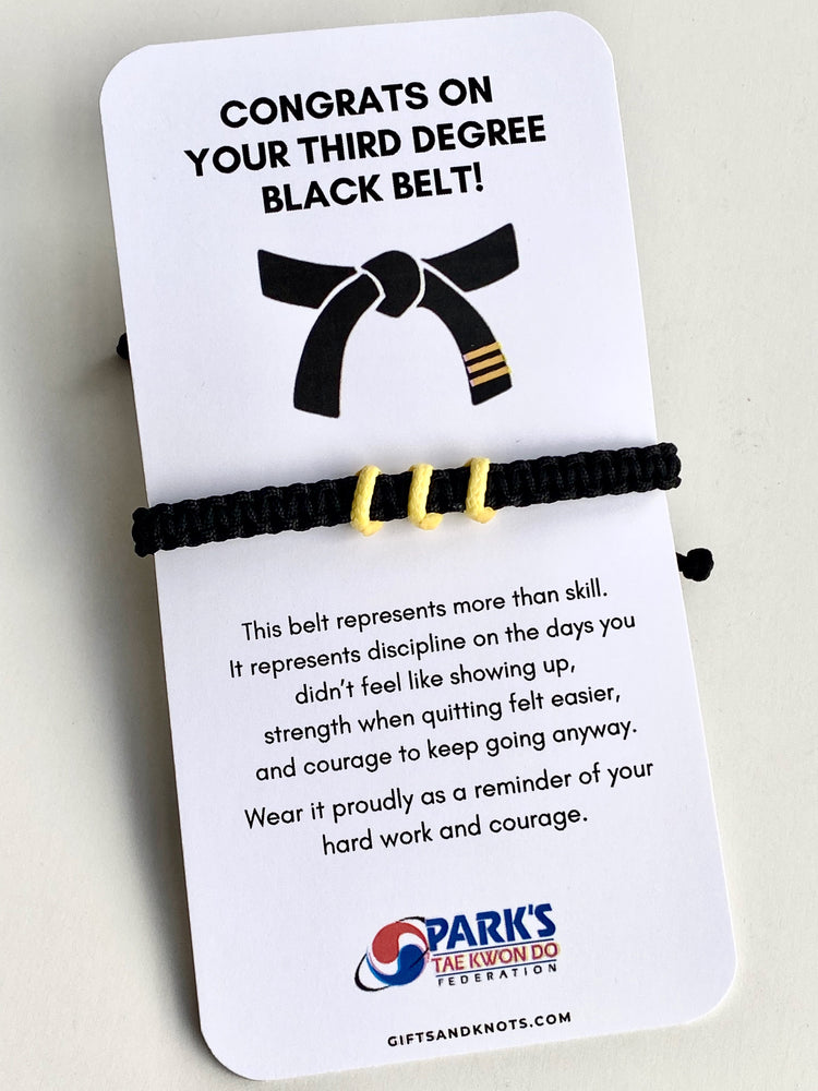 Taekwondo Rank Promotion Bracelet Gift - Parks Plantation - Online