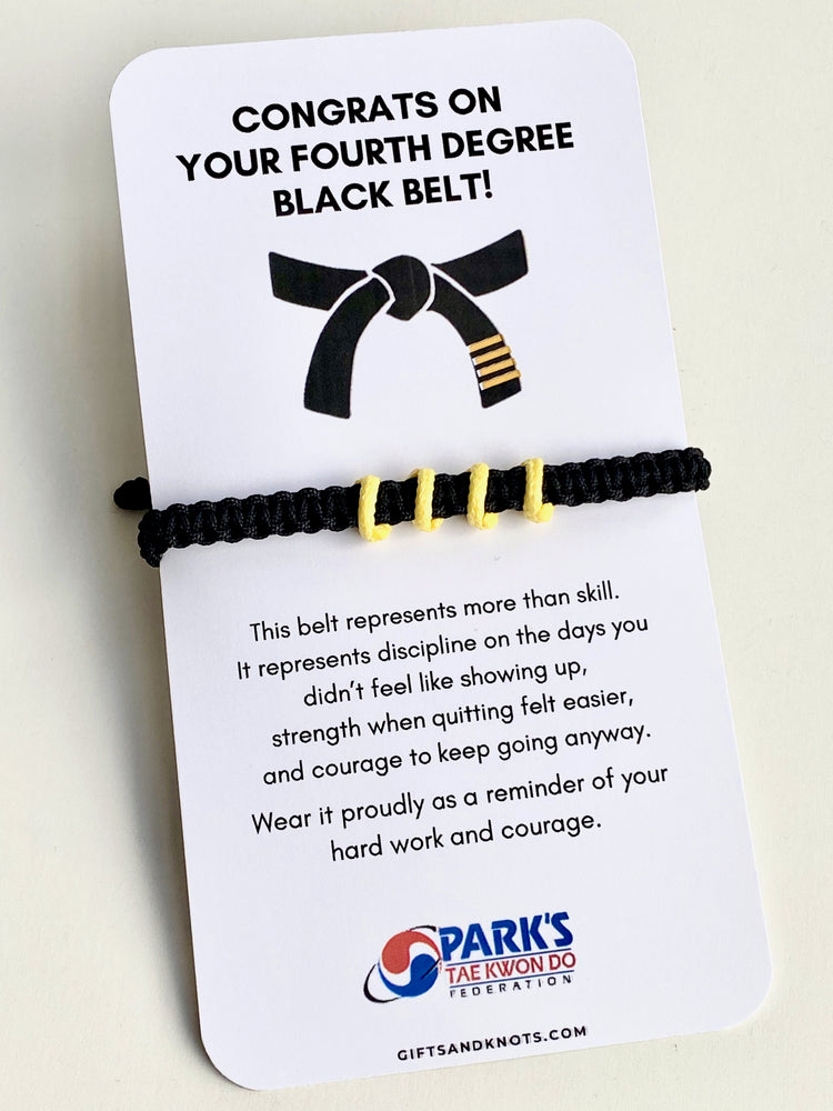 Taekwondo Rank Promotion Bracelet Gift - Parks Plantation - Online