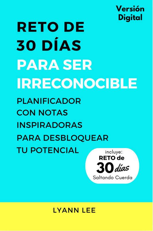 Reto de 30 Días Para Ser Irreconocible: Planificador Con Notas Inspiradoras Para Desbloquear Tu Potencial (Versión Digital)