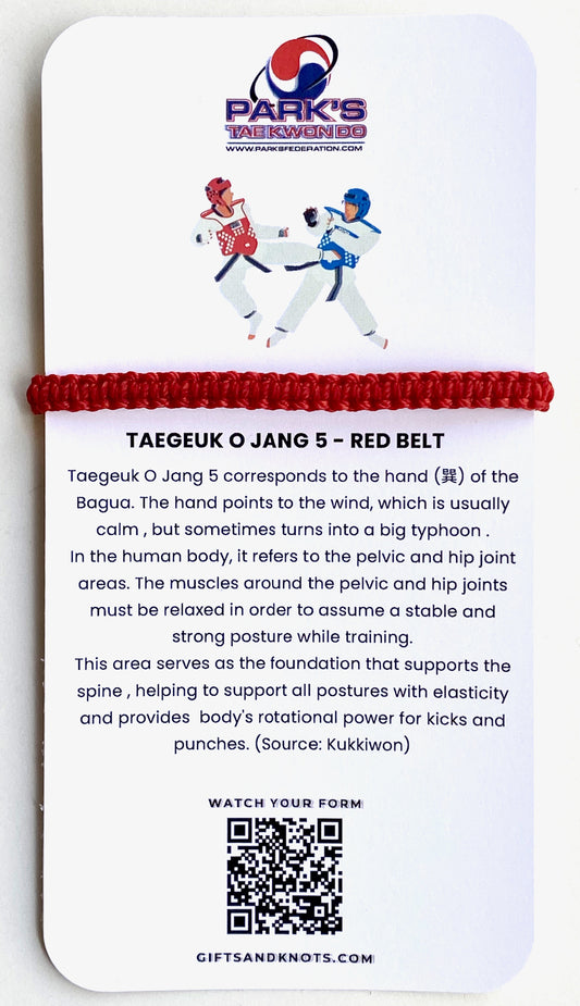 Parks Taekwondo Bracelet - Poomsae Card - Plantation - Online Order