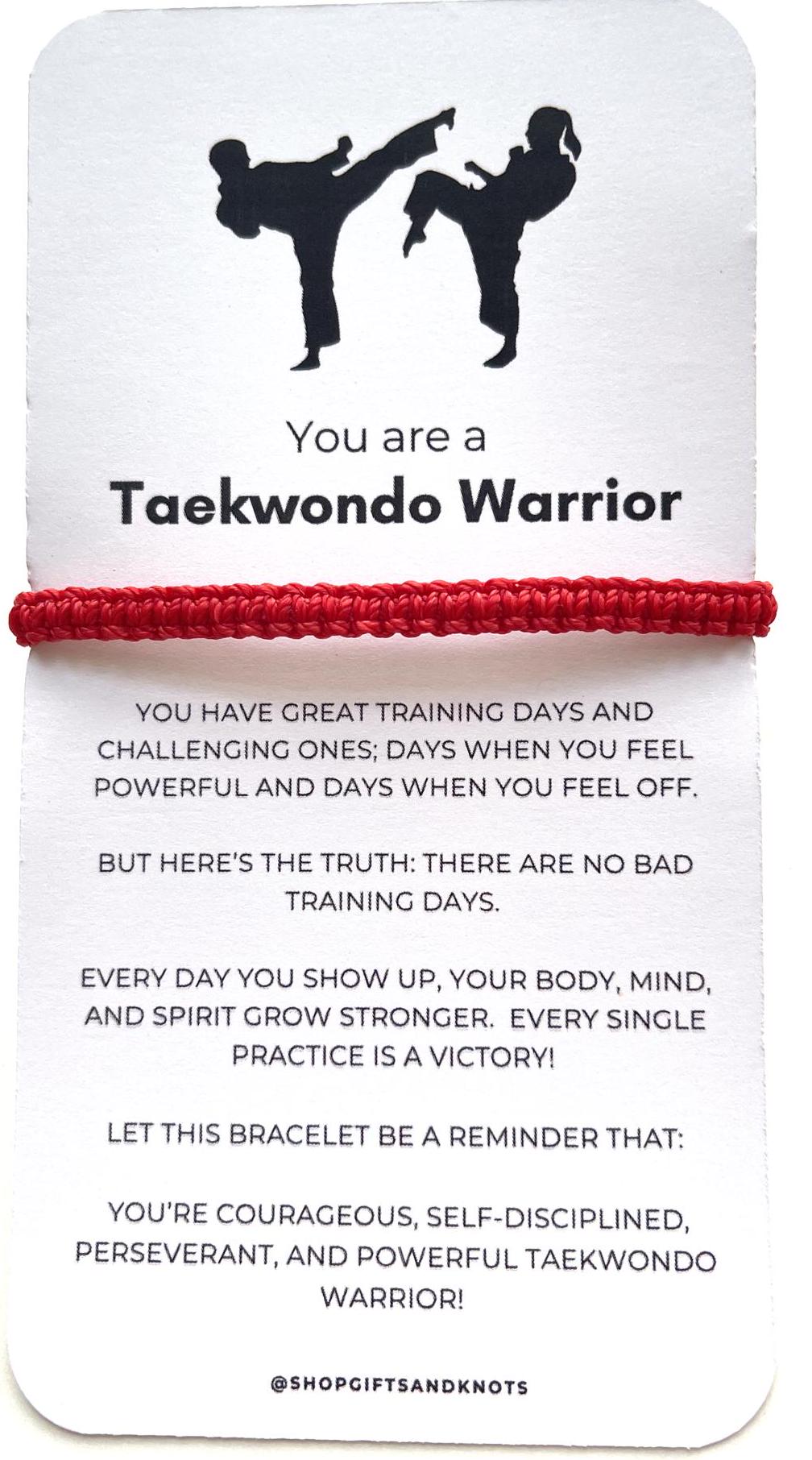 Taekwondo Belt Bracelet by Gifts & Knots