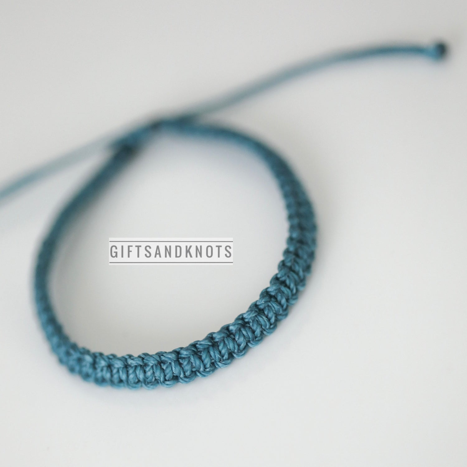 Teal Braided Awareness Bracelet