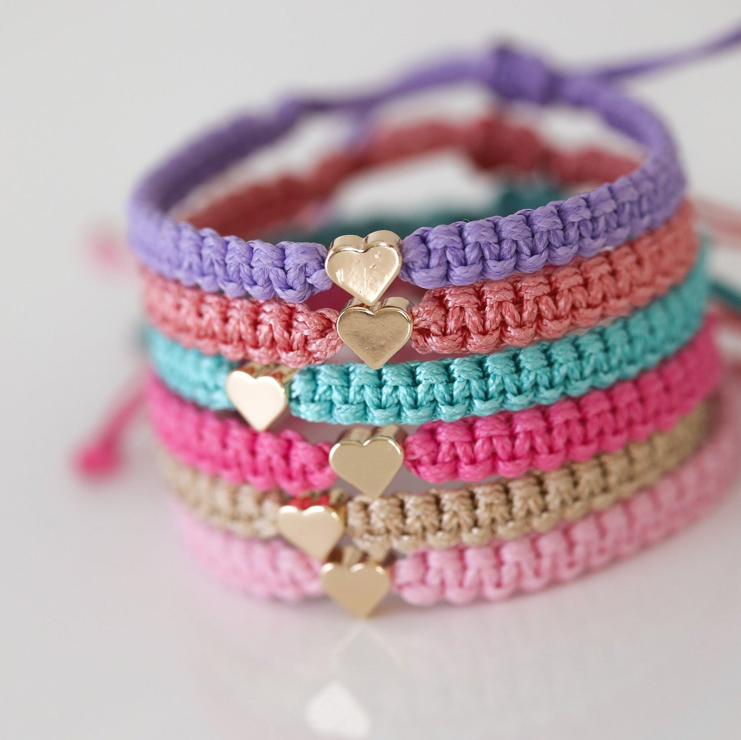 First Day of Kindergarten Poem Bracelets Mommy and Me Heart Pink