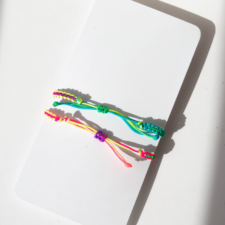 First Day of Kindergarten Bracelet Set, Mommy and Me Rainbow Heart Bracelets, Back to School Gift, Matching Separation Anxiety Set