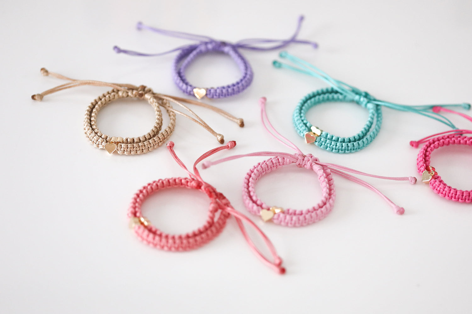 First Day of Kindergarten Poem Bracelets Mommy and Me Heart Pink
