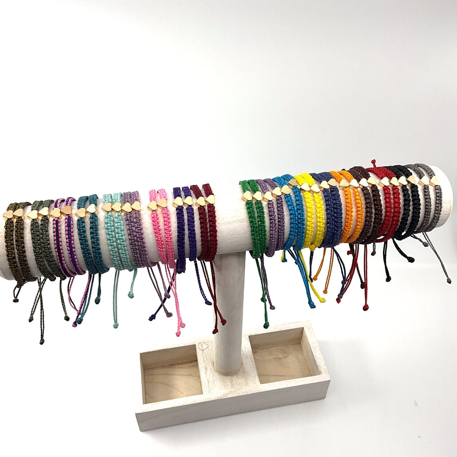 First Day of Kindergarten Bracelet Set, Mommy and Me Rainbow Heart Bracelets, Back to School Gift, Matching Separation Anxiety Set