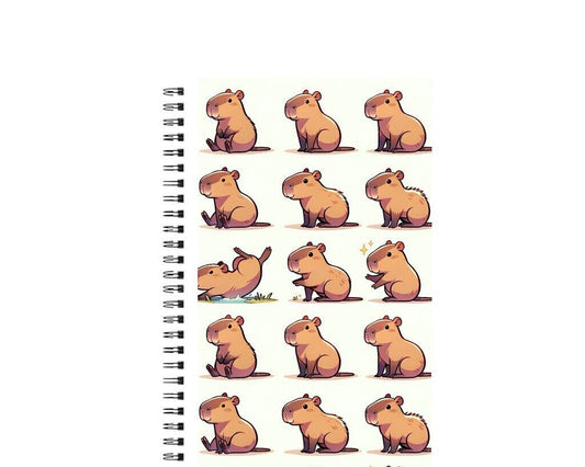 Capybara 5.5" x 8.5" Hardcover Notebook