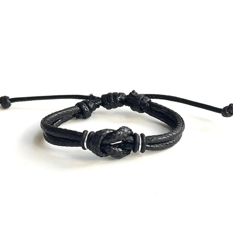 Boys Bracelet, Celtic Knot Black Bracelet, Boys Favors, Children Bracelets, Kids Party Favors