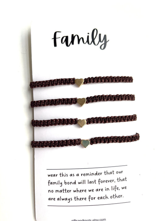 Matching Family Hearts Bracelets