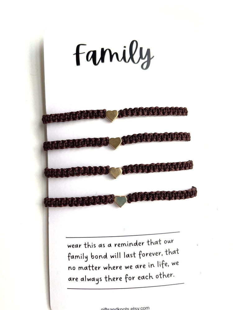Matching Family Hearts Bracelets