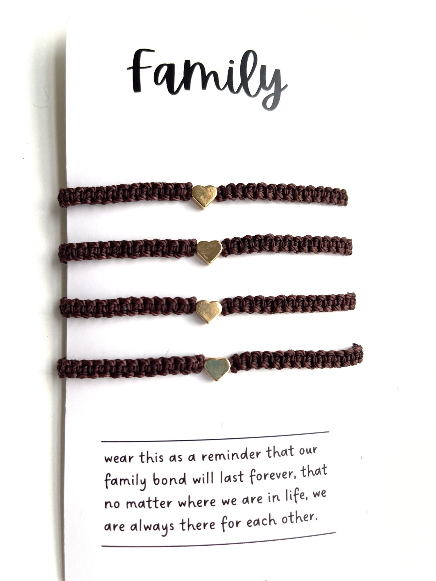 Matching Family Hearts Bracelets