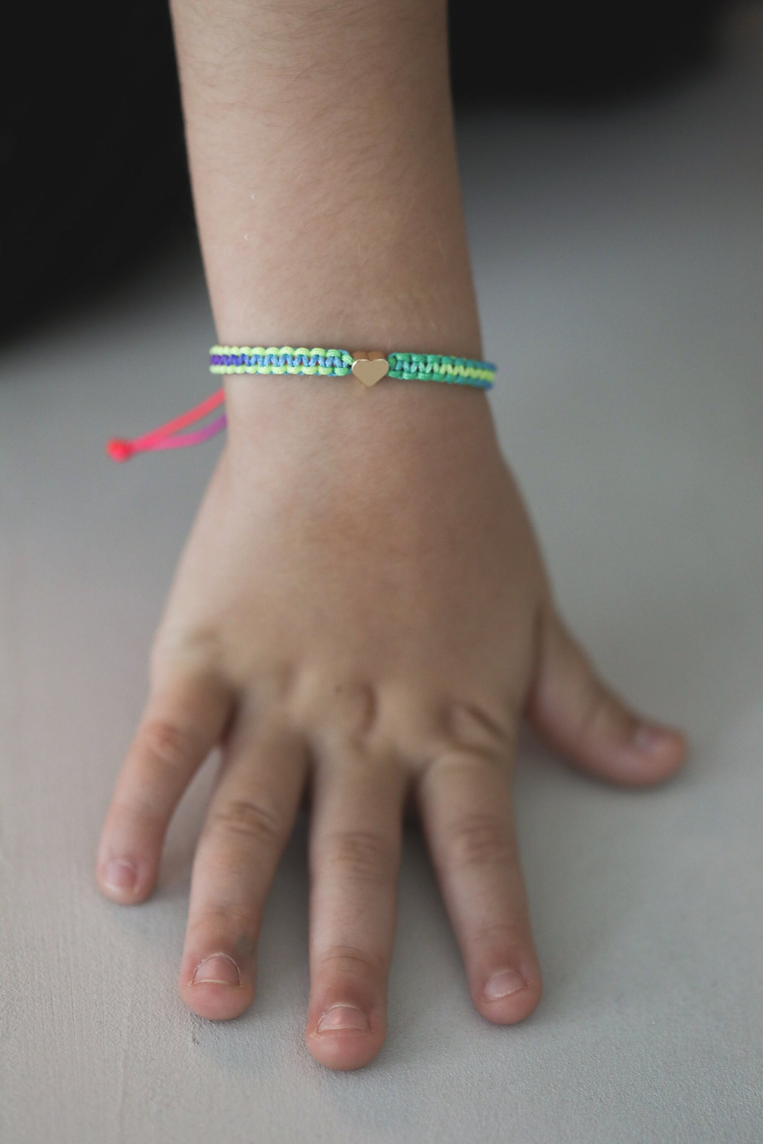 Heart Bracelet Set Rainbow Mother and Daughter