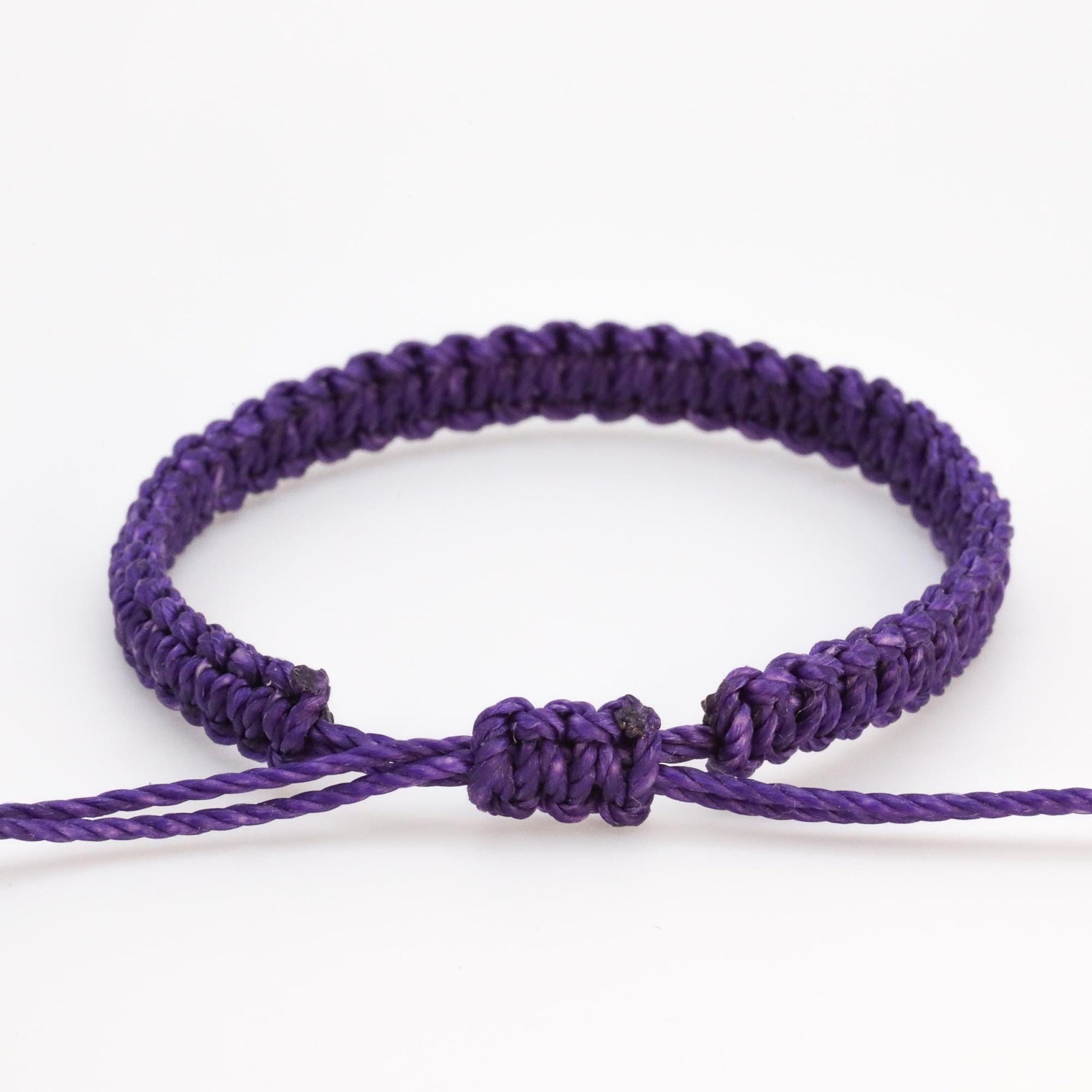 Bulk Dark Purple Bracelets - Handmade Favors, Awareness Gifts, and Souvenirs
