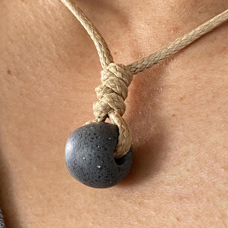 Surfer Necklace Beach African Gray by Gifts and Knots