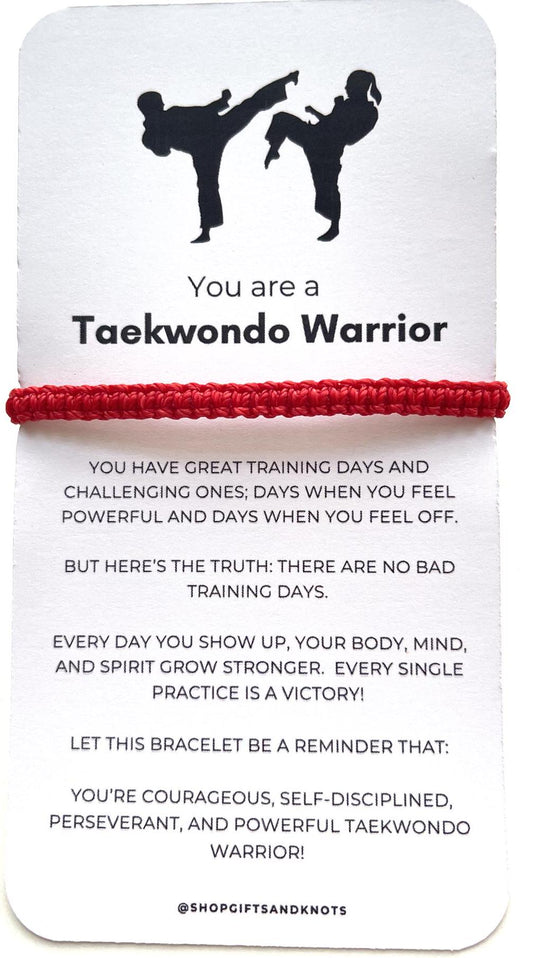 Taekwondo Belt Bracelet by Gifts & Knots