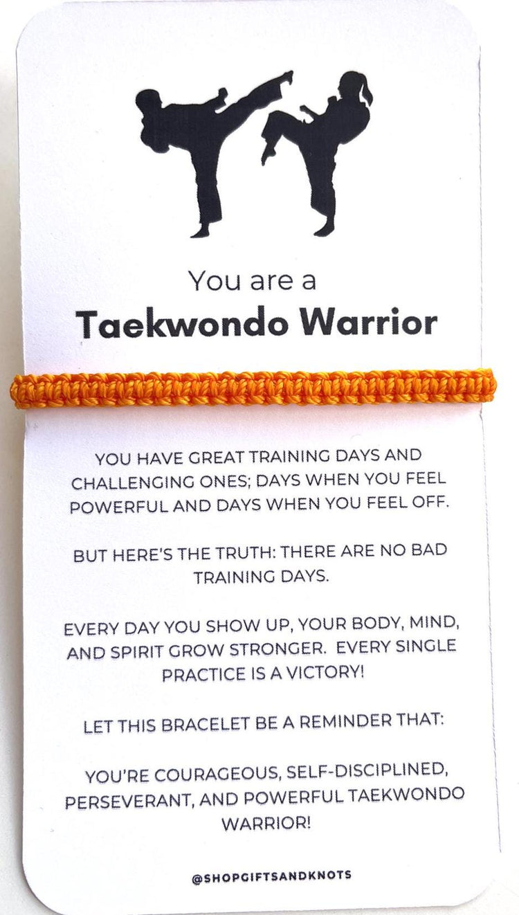 Taekwondo Belt Bracelet by Gifts & Knots